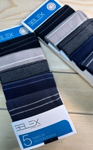 جوراب مردانه ساقدار 5 عددی(طرح 4)