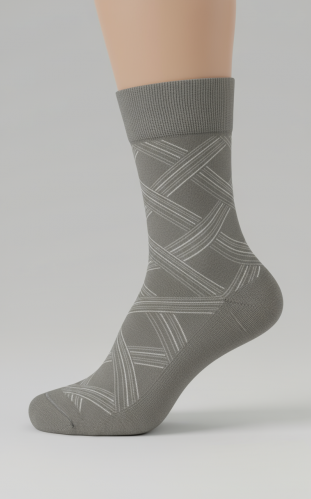 جوراب ساقدار مردانه سوپر پنبه طرح 22