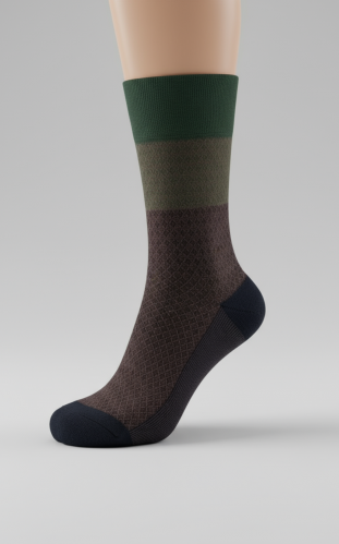 جوراب ساقدار مردانه سوپر پنبه طرح 20