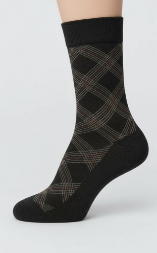 جوراب ساقدار مردانه سوپر پنبه طرح 8