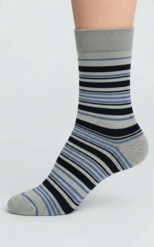 جوراب ساقدار مردانه سوپر پنبه طرح 3