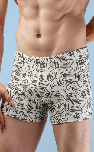 شورت مردانه پادار کمر کش لیفه طرحدار- بسته 2 عددی