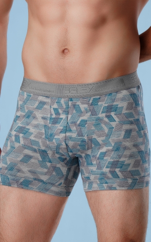 شورت مردانه پادار کش ژاکارد اسپورت طرح خط- بسته 2 عددی