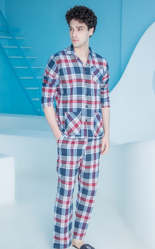 ست مردانه کت و پیژامه سوپر پنبه 